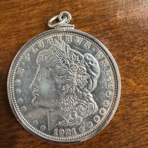 1921  Silver Dollar pendant